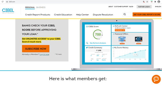 CIBIL Credit Score | Credit Report | Loan & Debt Solutions | CIBIL
