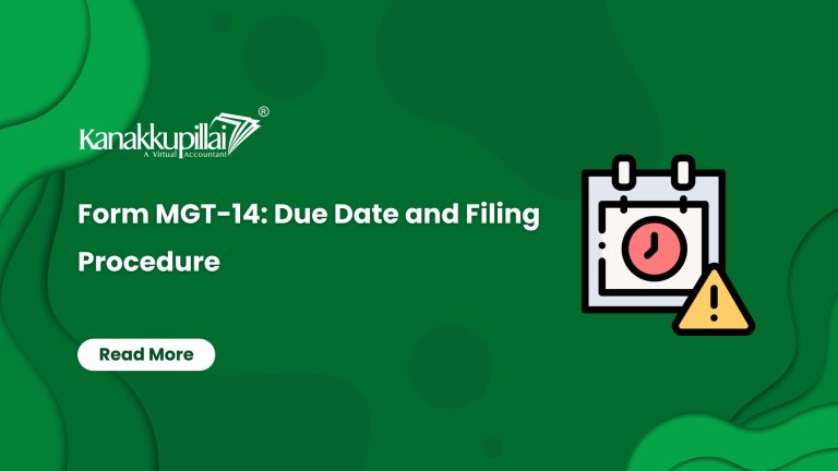 Form MGT-14: Due Date and Filing Procedure